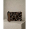 Béžová leopardí elegantní mini kabelka psaníčko RAVESSA