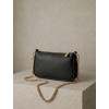 Černá kožená mini malá cross body kabelka CAVELLE
