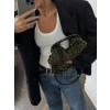 Khaki stylová mini malá kabelka IVERONA