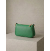 Zelená kožená mini cross body malá kabelka CAVELLE