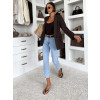 Světle modré basic mom fit džíny ELIVORA