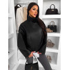 Černá oversized biker koženková bunda BUNNYA