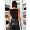 Černé elegantní krajkové body ORVELLA s výstřihem