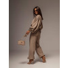 Béžová šusťáková stylová tepláková souprava CIRELIA
