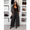 Khaki wide leg extra široké džíny LUVINA
