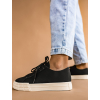 Černé plátěné tenisky SINCERE