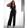 Černý dlouhý overal PERCY na zavazování