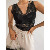 Černý krajkový top EFFECT