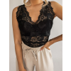 Černý krajkový top EFFECT