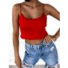 Jednoduchý žebrovaný crop top ARLOS