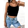 Jednoduchý žebrovaný crop top ARLOS