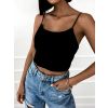 Jednoduchý žebrovaný crop top ARLOS