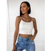 Jednoduchý žebrovaný crop top ARLOS
