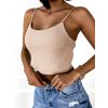 Jednoduchý žebrovaný crop top ARLOS