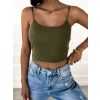 Jednoduchý žebrovaný crop top ARLOS