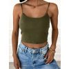 Jednoduchý žebrovaný crop top ARLOS