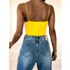 Jednoduchý žebrovaný crop top ARLOS