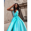 Světle modré elegantní dlouhé šaty FAIRYTALE