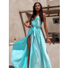 Světle modré elegantní dlouhé šaty FAIRYTALE