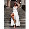 Bílé elegantní dlouhé šaty FAIRYTALE