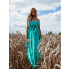 Tyrkysové elegantní dlouhé šaty FAIRYTALE