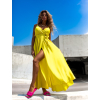 Žluté elegantní dlouhé šaty FAIRYTALE