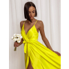 Žluté elegantní dlouhé šaty FAIRYTALE