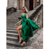 Tmavě zelené elegantní dlouhé šaty FAIRYTALE