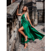 Tmavě zelené elegantní dlouhé šaty FAIRYTALE