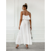 Bílé dlouhé šaty HEAVEN na ramínka