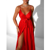 Červené elegantní dlouhé šaty FAIRYTALE