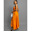 Oranžové elegantní dlouhé šaty FAIRYTALE