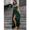Smaragdové elegantní dlouhé šaty FAIRYTALE