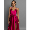 Malinové elegantní dlouhé šaty FAIRYTALE