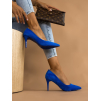 Královsky modré boty na podpatku SHELLY