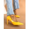 Žluté hladké boty na podpatku MELODY