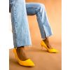 Žluté hladké boty na podpatku MELODY
