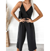 Černý dlouhý overal MARIAH s vázáním na zádech