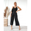 Černý dlouhý overal MARIAH s vázáním na zádech