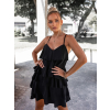 Černé volánkové šaty SALSA