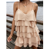 Béžové volánkové šaty SALSA