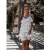 Bílé volánkové šaty SALSA