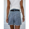 Modré denim kraťasy TESSA s páskem