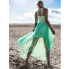 Tyrkysové dlouhé šaty CINDERELLA s tylovou sukní