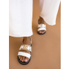 Bílé páskové sandálky MIGHT