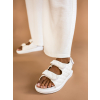 Bílé sandálky STABLE na suchý zip