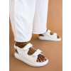 Bílé sandálky STABLE na suchý zip