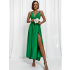 Zelené elegantní šaty KATIE s vázáním