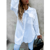 Bílá delší košile HOUR