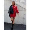 Červené svetrové šaty BRIDGE
